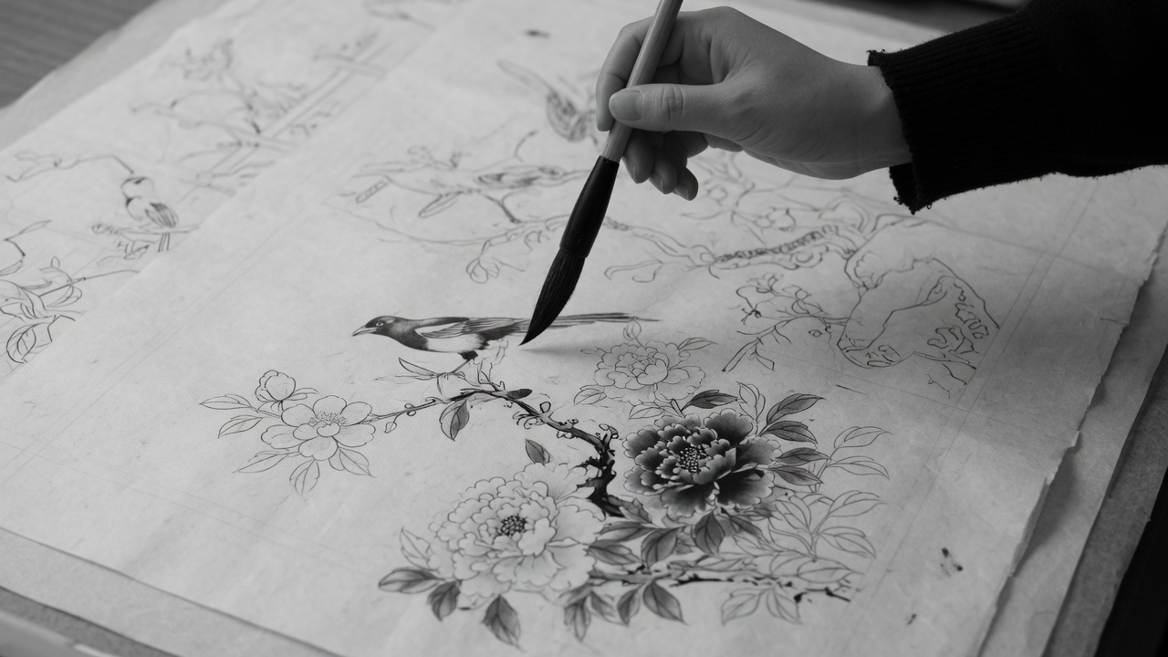 Artist at work